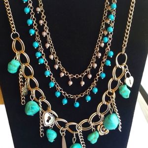 🎉HP🎉 Paparazzi Lot turquoise themed set of 2 necklaces